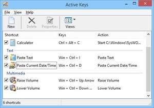 Active Keys Screenshot