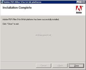 Adobe PDF iFilter Screenshot