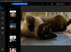 Adobe Photoshop Express Screenshot