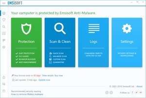 Emsisoft Anti-Malware Screenshot