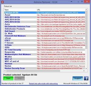 Antivirus Remover Screenshot
