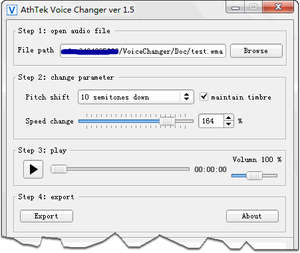 AthTek Free Voice Changer Screenshot