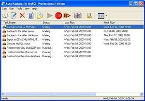 Auto Backup for MySQL Professional Screenshot
