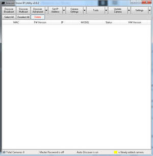 Arecont Vision IP Utility Screenshot