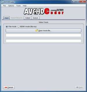 AVCHD Coder Screenshot