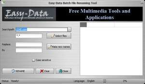 Easy-Data Batch File Renamer Screenshot