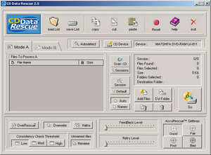 CD Data Rescue Screenshot