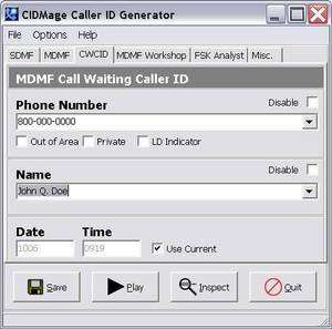 Caller ID Generator Software Screenshot