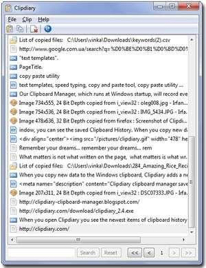 ClipDiary Portable Screenshot