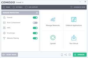 comodo firewall setup