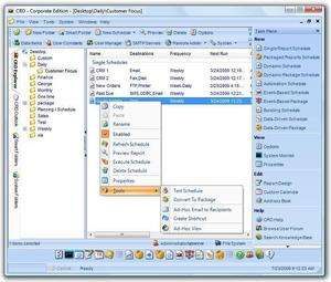 Crystal Reports Distributor Screenshot