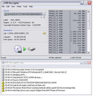 DVD Decrypter Screenshot