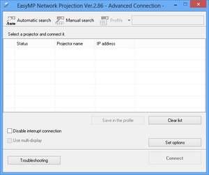 EasyMP Network Projection Screenshot