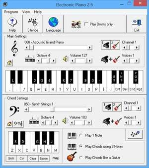Electronic Piano Screenshot