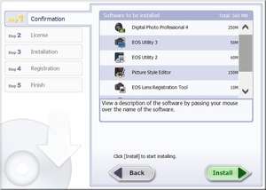 EOS Digital Solution Disk Software Screenshot