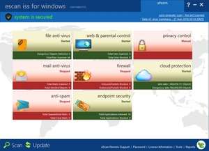 eScan Internet Security Suite Screenshot