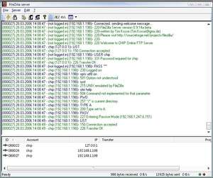 FileZilla Server Screenshot