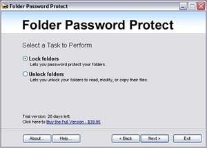 Folder Password Protect Screenshot