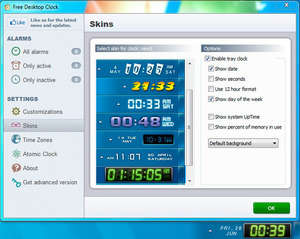 Free Desktop Clock Screenshot