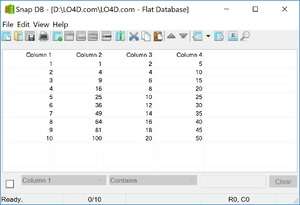 Free Flat Database Editor Screenshot