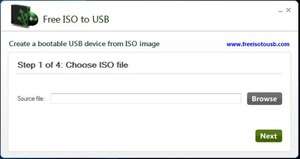 Free ISO to USB Screenshot