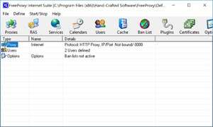 FreeProxy Internet Suite Screenshot