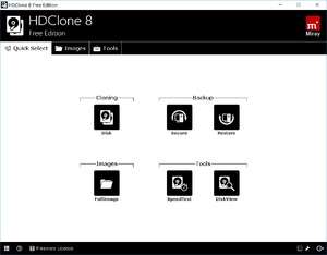 HDClone X Free Edition Screenshot