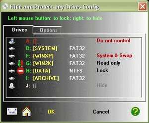 Hide and Protect any Drives Screenshot