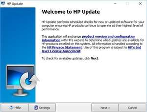 HP Update Screenshot