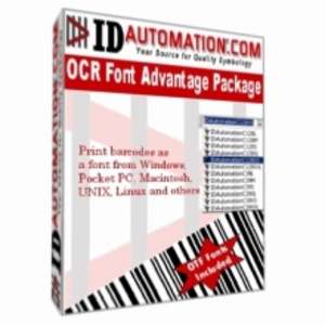 IDAutomation OCR-A and OCR-B Font Advantage Packag Screenshot