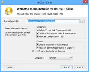 ImDisk Toolkit Screenshot