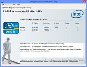 Intel Chipset Identification Utility Screenshot