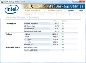 Intel Desktop Utilities Screenshot