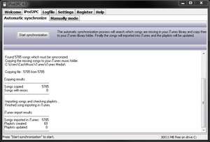 iPod2PC Screenshot