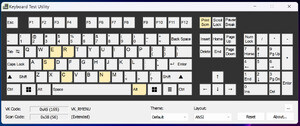 Keyboard Test Utility Screenshot