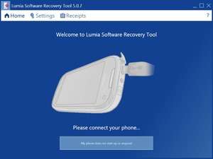 Lumia Software Recovery Tool Screenshot