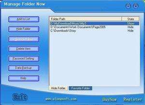 Manage Folder Now Screenshot