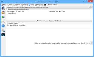 MediaInfo Portable Screenshot