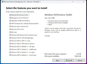 Microsoft Windows SDK Screenshot