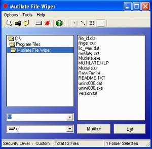 Mutilate File Wiper Screenshot
