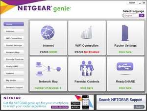 NETGEAR Genie Screenshot