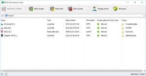 NTFS Permissions Tools Screenshot