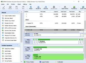 AOMEI Partition Assistant Standard Screenshot