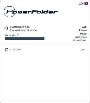 PowerFolder Screenshot