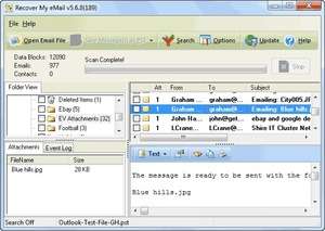 Recover My Email for Microsoft Outlook Screenshot