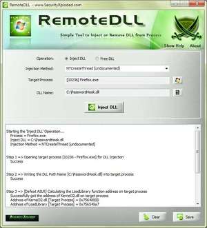 RemoteDLL Screenshot