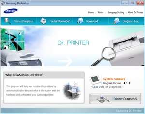Samsung Dr. Printer Screenshot