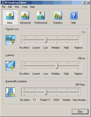 Shunra VE Desktop Screenshot