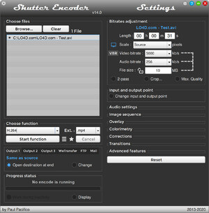 Shutter Encoder Screenshot