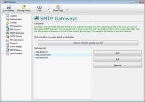 SMTP Server Screenshot